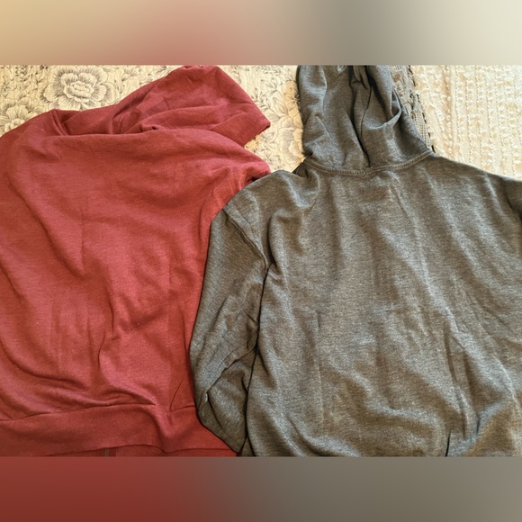 So Zip Up Hoodies - 1 Gray and 1 Maroon - New without Tags - Picture 2 of 7